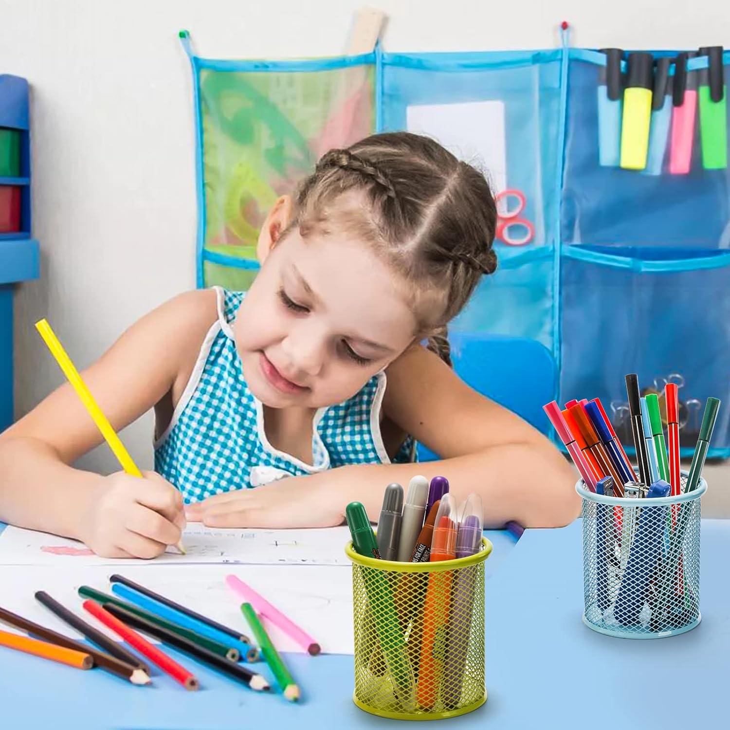 7991 Pen holder Pen Holder Office Desk Metal Mesh Pen Stand Pencil Stationery Holder Desk Organizer Stand Storage Pencil Case (1 Pc) 7991 Pen holder Pen Holder Office Desk Metal Mesh Pen Stand Pencil Stationery Holder Desk Organizer Stand Storage Pencil Case (1 Pc)